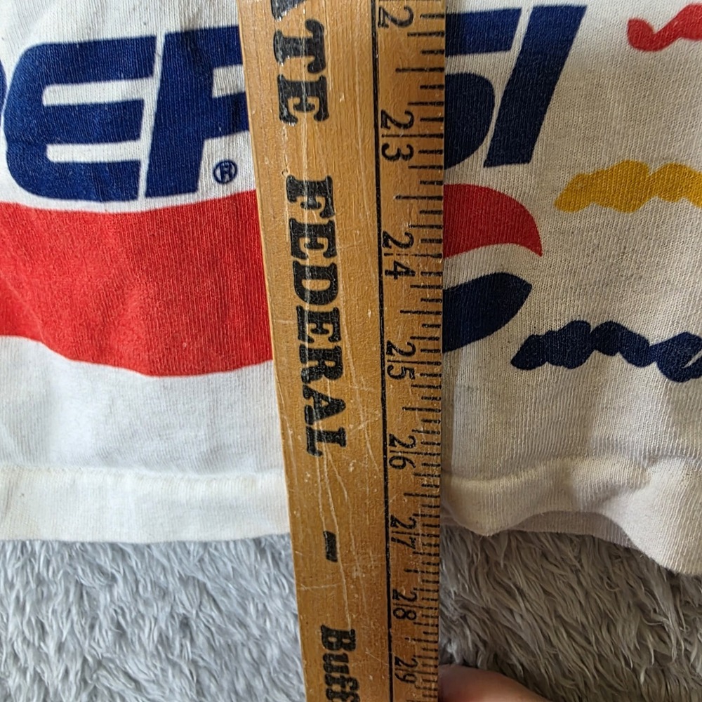 Vtg 90s PEPSI All Over Print T-Shirt XL AOP Woodie Wagon Beach Single Stitch USA - Picture 5 of 7
